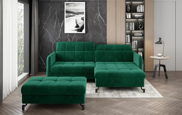 Produktbild ELTAP Narożnik Lorelle + Pouf (Polstergruppe, Bettsofa, Ecksofa)