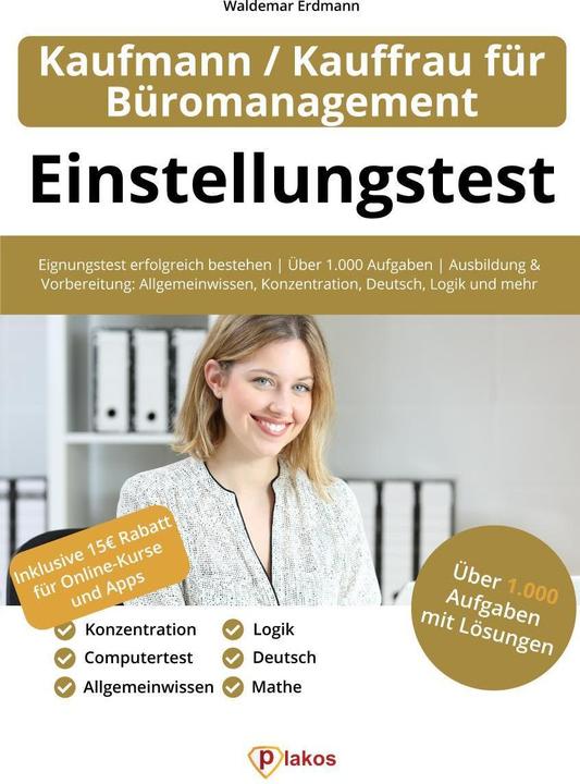 Actual product image Einstellungstest Kaufmann / Kauffrau für Büromanagement (German, Waldemar Erdmann, 2021)