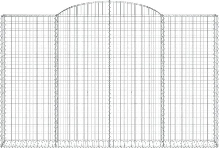 Image du produit VidaXL Gabions avec arc surélevé 4 pcs 300x30x180/200cm Fer galvanisé