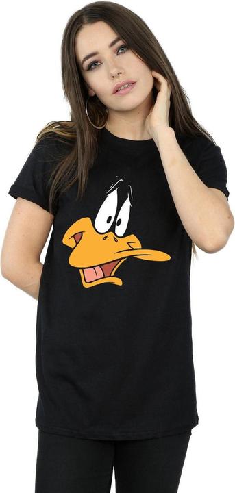 Immagine prodotto Looney Tunes Daffy Duck Face Maglietta Ampia Donna (XL)