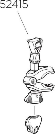 Image du produit Thule Bras court de 122 mm sans verrouillage (Argent)