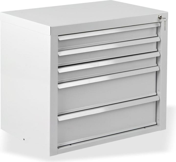 Produktbild ADB MAMMUT Schubladenschrank lichtgrau 5 Schubladen 70,0 x 43,5 x 60,0 cm (70 cm, 60 cm)