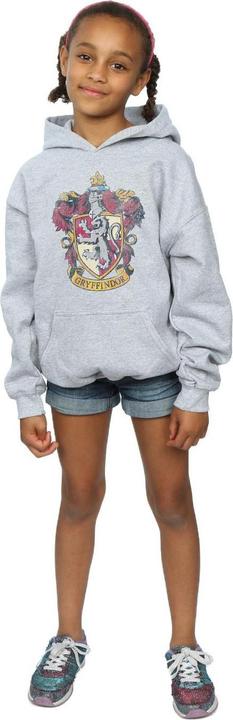 Actual product image Girls Gryffindor Distressed Crest Hoodie (128)