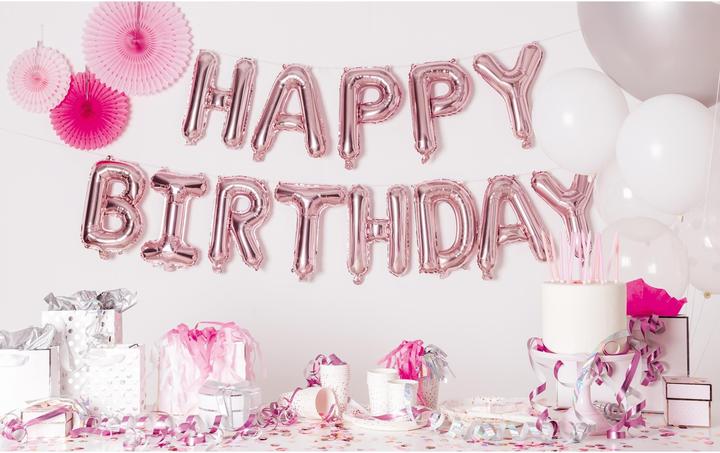 Produktbild Paper Poetry Folienballon Happy Birthday (13 x)