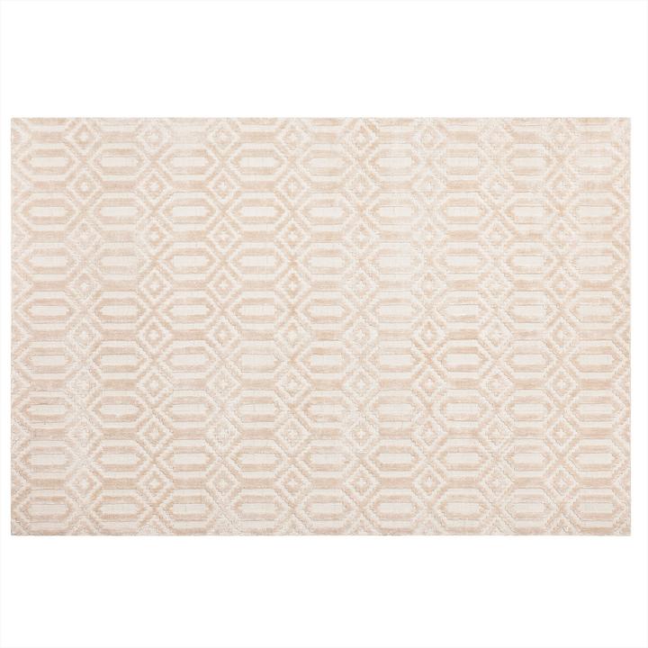 Actual product image Beliani Viscose carpet 140 x 200 cm beige ADATEPE (140 x 200 cm)