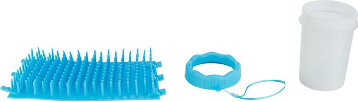 Actual product image Trixie Paw Cleaner, M-L, Silicone/PP, Blue (Dog)