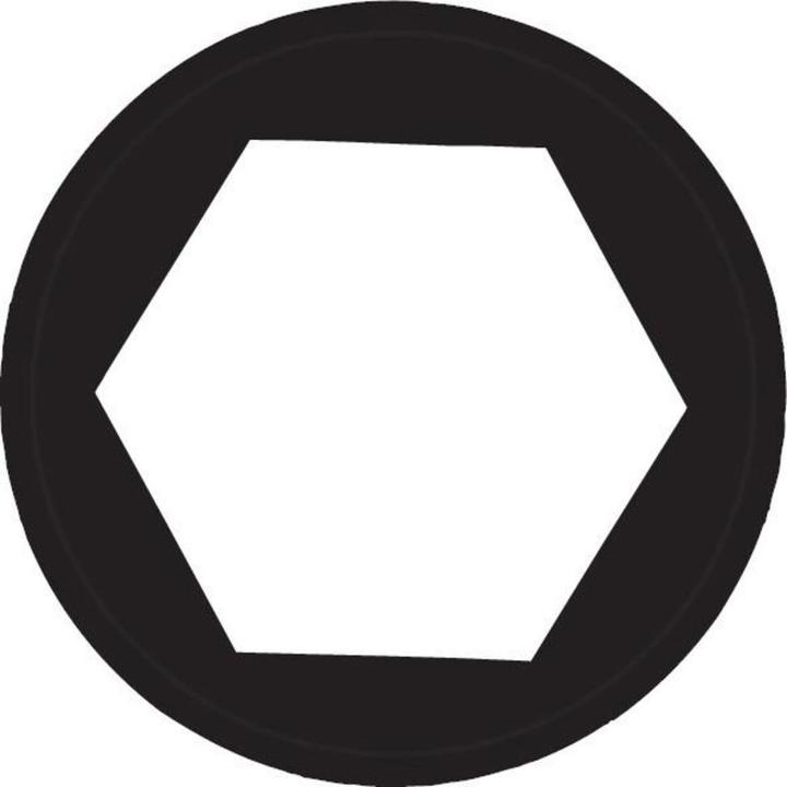Actual product image HAZET Socket ∙ hexagon 900-13 ∙ Square, hollow 12.5 mm (1/2 inch) ∙ Outside hexagon traction profil… (13 mm)