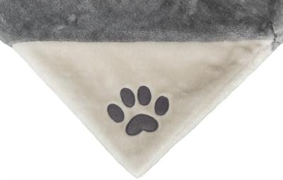 Actual product image Trixie Radiator bed, plush, 45 × 24 × 31 cm, grey/light grey (Cat)