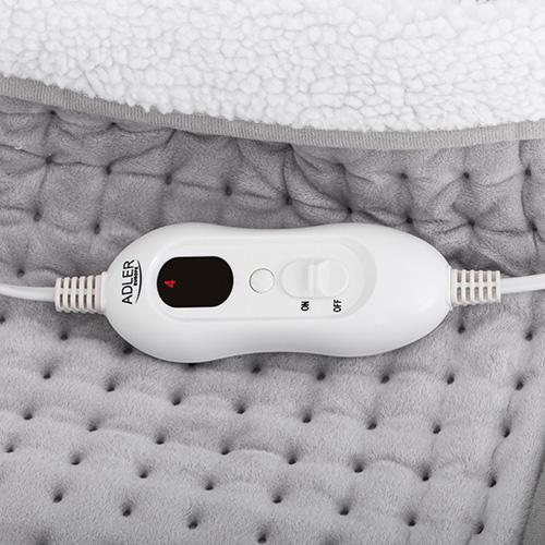 Actual product image Adler AD 7432 Electric Heated Blanket Electric Heated Throw, Plush, Synthetic Wool