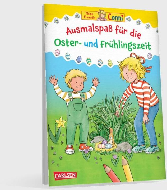 Actual product image Conni Yellow Series (activity book): Colouring fun for Easter and springtime