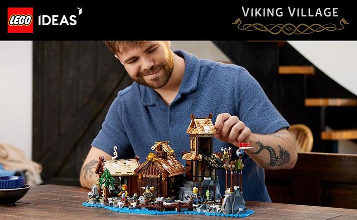 Actual product image LEGO Ideas Viking Village (21343, LEGO Ideas, LEGO Rare Sets)