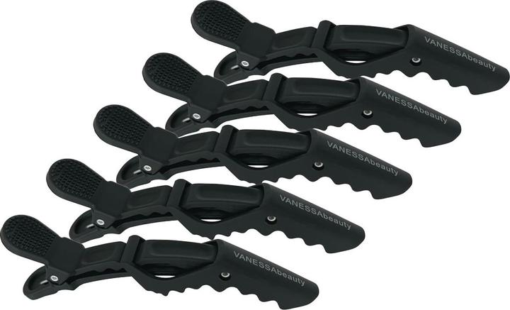Immagine prodotto Vanessa Beauty Grip Clips - Nero (6 pezzi) (Elastico per capelli, Decorazioni)