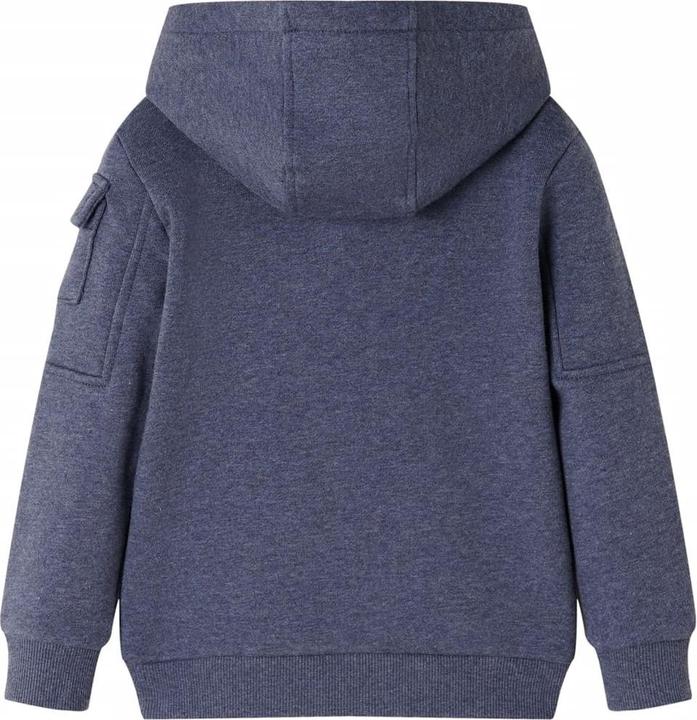 Produktbild VidaXL Kinder-Kapuzenpullover mit Reissverschluss Dunkelblau (128)