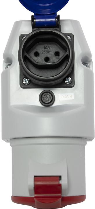 Actual product image Brennenstuhl Combination wall socket outlet with CEE 400V/32A 5-pin and T13 230V/10A 3-pin IP44