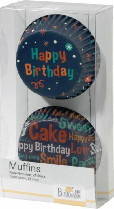 Produktbild Birkmann Papierförmchen Happy Birthday (7 cm)
