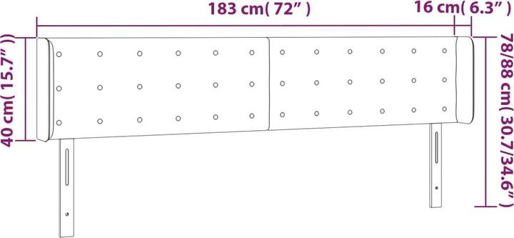 Image du produit VidaXL Gianna (183 x 16 x 88 cm)
