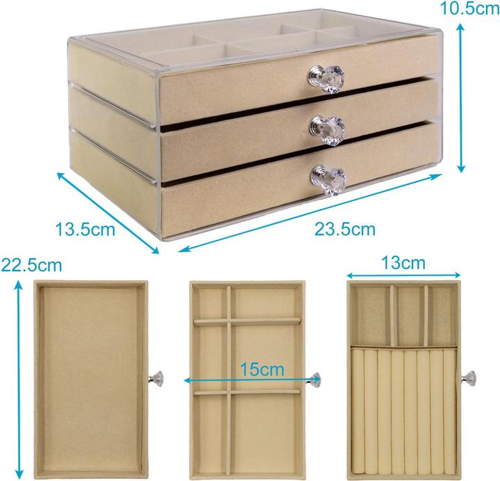 Immagine prodotto Intirilife Portagioie con 3 cassetti