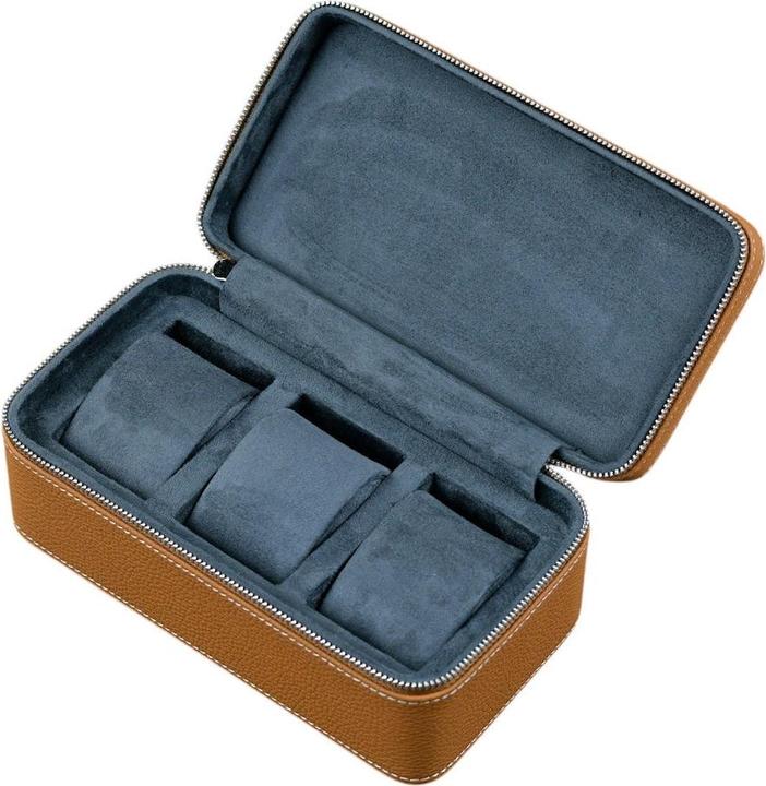 Produktbild Atelier Farel Leder-Uhrenetui ZIP Premium - 3 Uhren