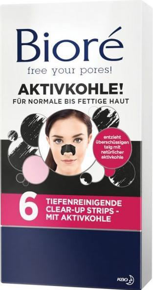 Produktbild Bioré tiefenreinigende Clear-Up Strips mit Aktivkohle (268.13 ml)