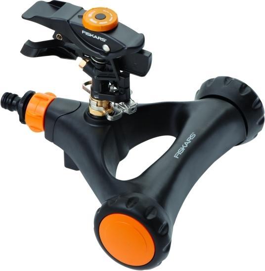 Produktbild Fiskars Impuls-Sprinkler XL mit Rädern, Mit Abstandsregelung, Sprühbildkontrolle und Rotationskontro (Impuls-, Kreis- und Sektorenregner)