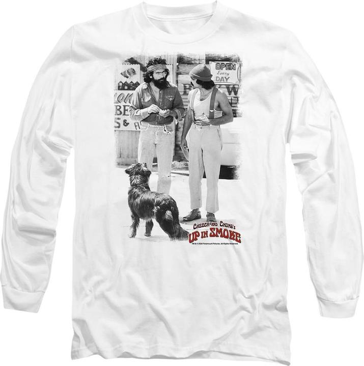 Actual product image Cheech & Chong Unisex Adult Up In Smoke Square T-Shirt (L)