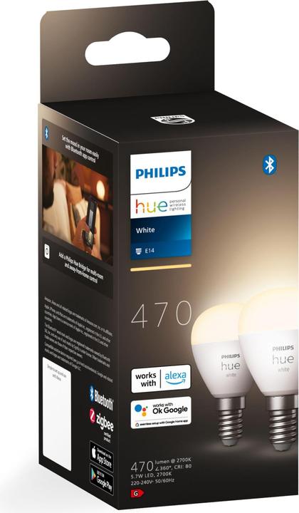 Productafbeelding Philips Hue Hue kroonluchter (E14, 5.70 W, 470 lm, 2 x, G)