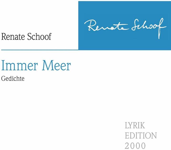 Produktbild Immer Meer (Deutsch, Renate Schoof, 2016)