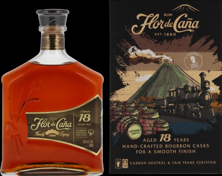 Produktbild Flor de Caña Rum Centenario 18 años Nicaragua (1 x 70 cl)