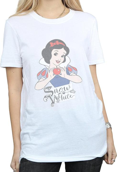 Actual product image Disney Princess Womens/Ladies Snow White Apple Cotton Boyfriend T-Shirt (XL)
