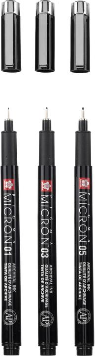 Actual product image Sakura Pigma Micron (Black, 3 x)