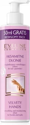 Produktbild Eveline Velvet Hands Glättendes und feuchtigkeitsspendendes Hand- und Nagelelixier