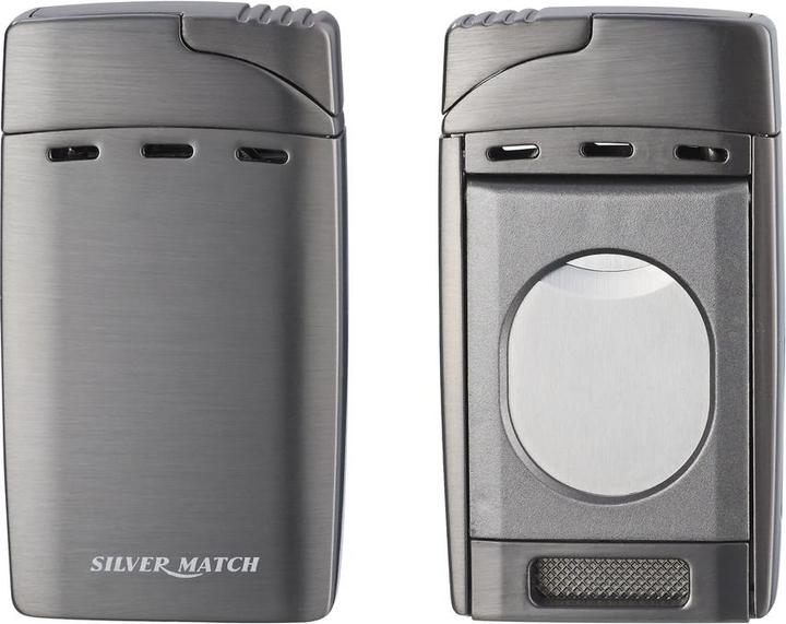 Image du produit Silver Match Briquet tempête pour cigares avec cutter