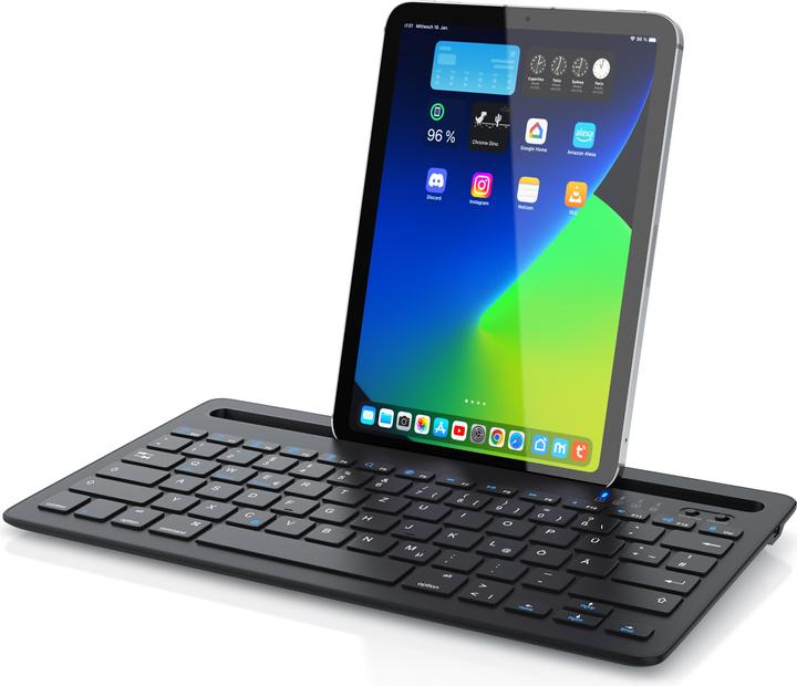 Aplic Tablet Tastatur Bluetooth, Tablet Halterung, mit Akku, für iOS, Android, Windows (DE)