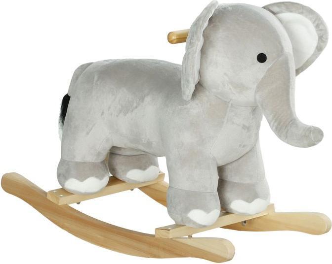 Actual product image Swisshandel24 Schaukeltier Schaukelelefant mit Soundfunktion und Griffen für 2-4 Jahre Kinder