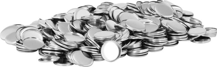 Produktbild Uniprodo Buttonrohlinge 1.000 St. Ansteckbuttons Ø 32mm Buttons Rohlinge Metall Folie PET