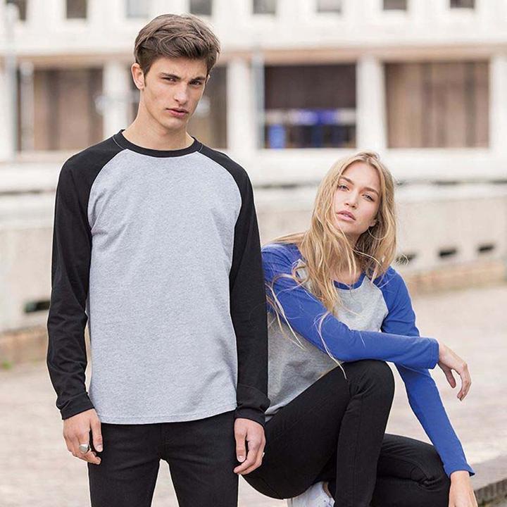 Actual product image Skinni Fit Skinnifit Raglan Baseball Tshirt Long Sleeve (M)