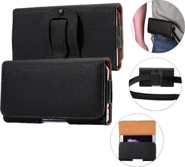 Produktbild G-Case Apple iPhone SE 2022 Lederhülle Portemonnaie mit Gürtel Clip