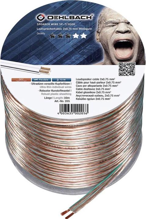 Actual product image Oehlbach Speaker Wire SP7 3000 (30 m, 0.75 mm²)