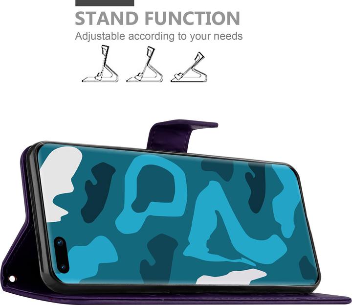 Productafbeelding Cadorabo Bloemen Boekomslag (Huawei P40 Pro)