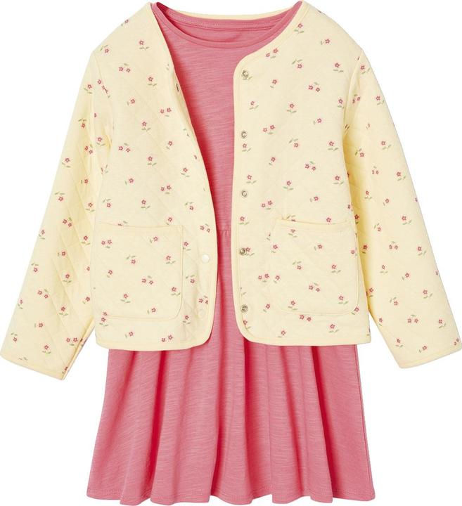 Produktbild Vertbaudet Mädchen-Set: Geblümte Jacke mit Steppnähten & Kleid (158)