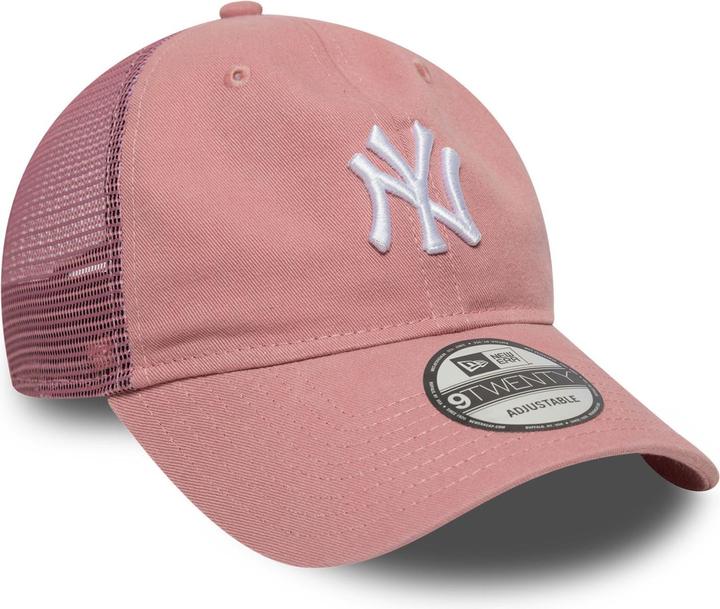 New Era 9Twenty Trucker Cap - New York Yankees Dark Rose (One Size)