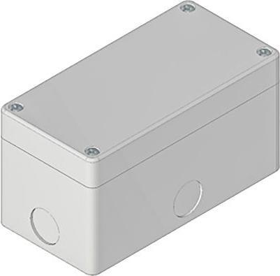 Image du produit Rs Pro Station de contrôle Boîtier vide x Ø 22mm, 140 x 70 x 74mm, gris, ABS, IP 65