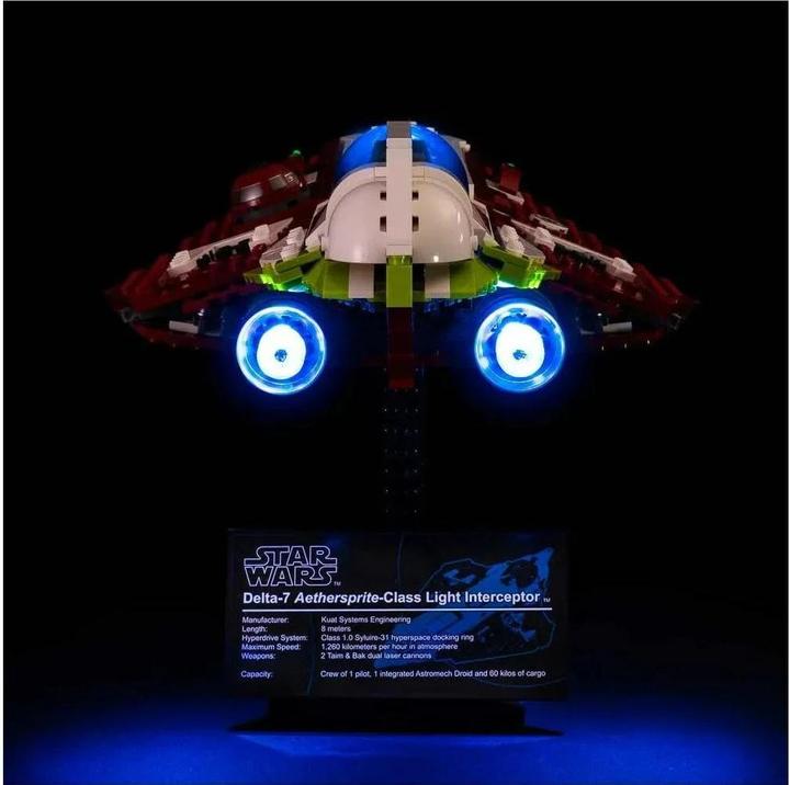 Light my bricks LED Licht Set für LEGO® 10215 Star Wars - Obi-Wan Kenobis Jedi Starfighter