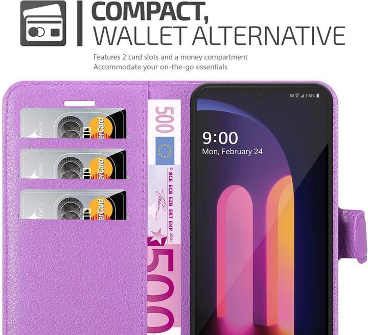 Produktbild Cadorabo Book mit Standfunktion Cover (LG V60 ThinQ 5G)