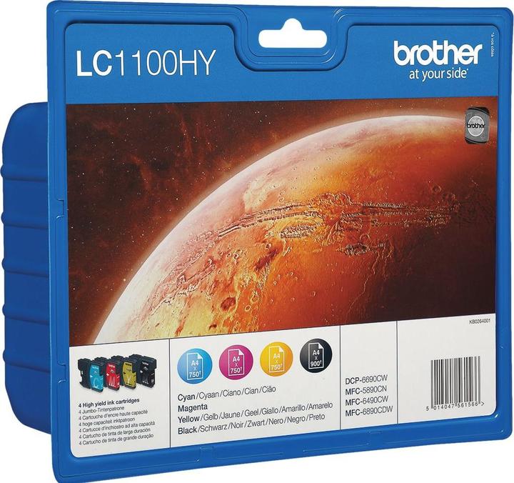 Actual product image Brother LC-1100HYVAL Value Pack (M, FC, C, Y)