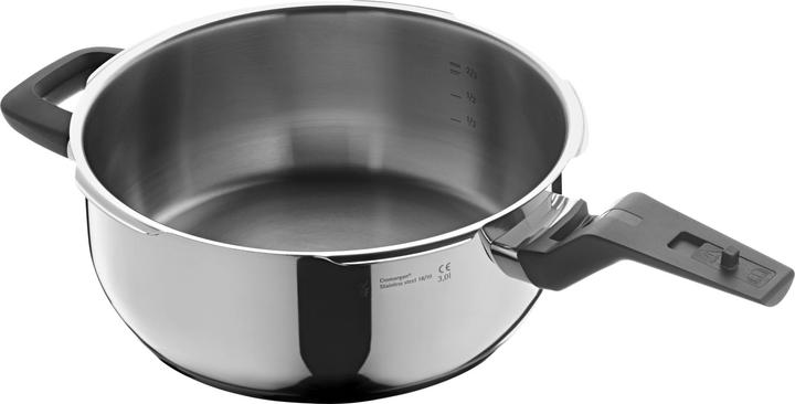 Produktbild WMF Schnellkochtopf- Set PERFECT PREMIUM silberfarben (22 cm, Dampfkochtopf, Edelstahl)