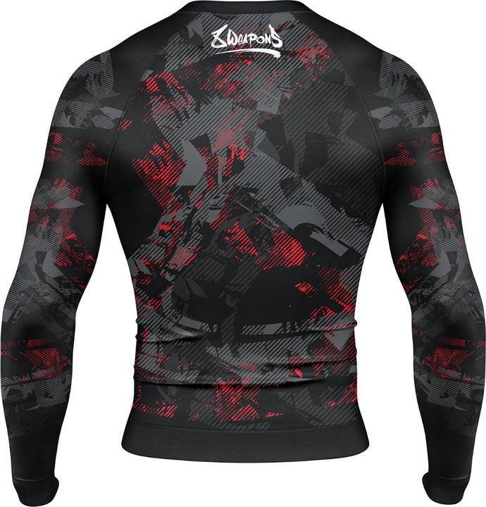 Actual product image 8Weapons 8 WEAPONS Rashguard, L/S, Hit 2.0, black-red, XXL (XXL)
