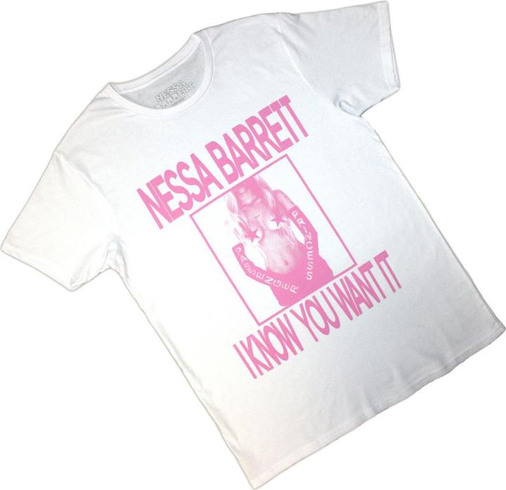 Actual product image Nessa Barrett Unisex Adult I Know You Want It T-Shirt (XL)