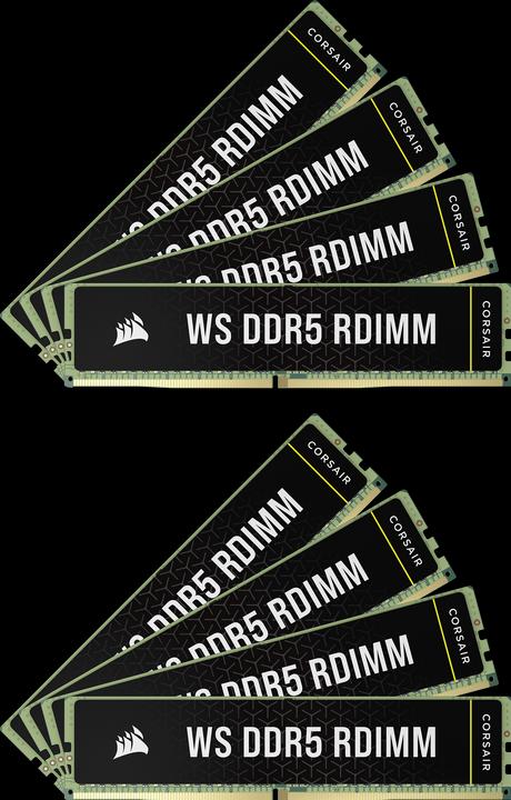 Image du produit Corsair DDR5, 5600MT/s 256GB 8x32GB RDIMM, Hynix Die, Dual Rank, 40-40-40-77, Intel XMP 3.0, WS DDR5 RDIMM (8 x 32GB, 5600 MHz, RAM DDR5, DIMM)
