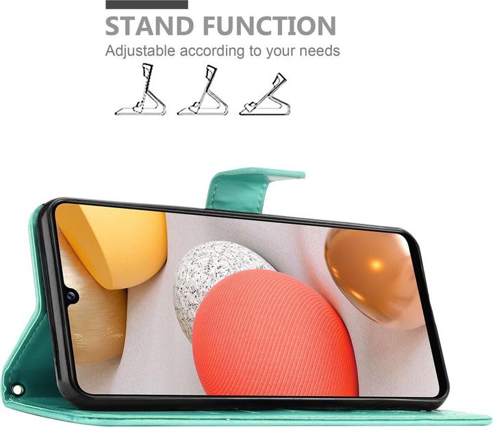 Produktbild Cadorabo Flower Book Cover (Samsung Galaxy M42 5G, Samsung Galaxy A42 5G)